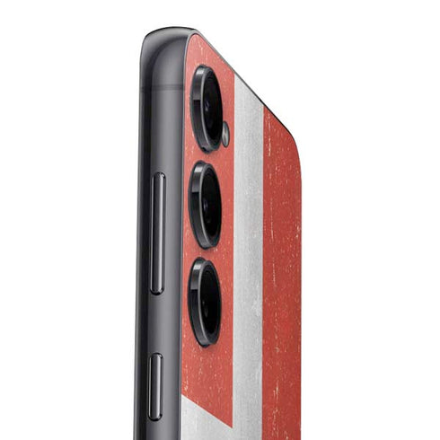 Denmark Flag Distressed Galaxy S25 Skin